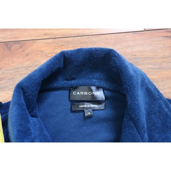 Carbon38 Micro Terry Cropped Top Daylight Navy -S - Picture 8 of 10